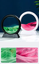 5inch Moving Sand Art Picture Round Glass 3D Deep Sandscape In Motion Display Flowing Sand Painting Home Desktops Decorations