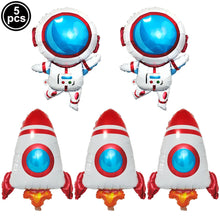 Space Astronaut Birthday Disposable Tableware Space Universe Plates Cups Napkins Banner Boys Planet Space Theme Party Decoration