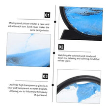 5inch Moving Sand Art Picture Round Glass 3D Deep Sandscape In Motion Display Flowing Sand Painting Home Desktops Decorations