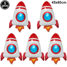 Space Astronaut Birthday Disposable Tableware Space Universe Plates Cups Napkins Banner Boys Planet Space Theme Party Decoration