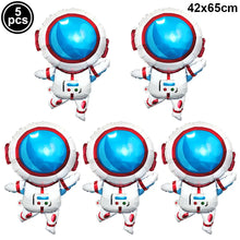 Space Astronaut Birthday Disposable Tableware Space Universe Plates Cups Napkins Banner Boys Planet Space Theme Party Decoration