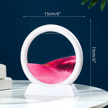 5inch Moving Sand Art Picture Round Glass 3D Deep Sandscape In Motion Display Flowing Sand Painting Home Desktops Decorations