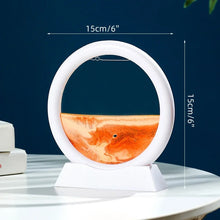5inch Moving Sand Art Picture Round Glass 3D Deep Sandscape In Motion Display Flowing Sand Painting Home Desktops Decorations