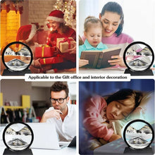 5inch Moving Sand Art Picture Round Glass 3D Deep Sandscape In Motion Display Flowing Sand Painting Home Desktops Decorations