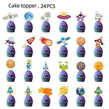 Space Astronaut Birthday Disposable Tableware Space Universe Plates Cups Napkins Banner Boys Planet Space Theme Party Decoration
