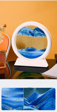 5inch Moving Sand Art Picture Round Glass 3D Deep Sandscape In Motion Display Flowing Sand Painting Home Desktops Decorations