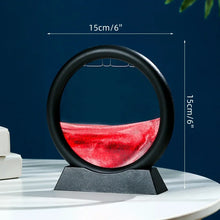 5inch Moving Sand Art Picture Round Glass 3D Deep Sandscape In Motion Display Flowing Sand Painting Home Desktops Decorations