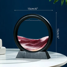 5inch Moving Sand Art Picture Round Glass 3D Deep Sandscape In Motion Display Flowing Sand Painting Home Desktops Decorations