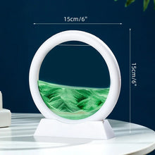 5inch Moving Sand Art Picture Round Glass 3D Deep Sandscape In Motion Display Flowing Sand Painting Home Desktops Decorations