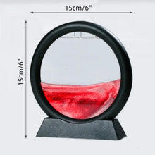5inch Moving Sand Art Picture Round Glass 3D Deep Sandscape In Motion Display Flowing Sand Painting Home Desktops Decorations