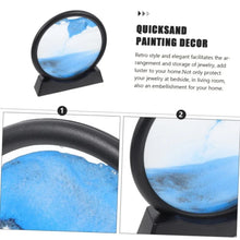 5inch Moving Sand Art Picture Round Glass 3D Deep Sandscape In Motion Display Flowing Sand Painting Home Desktops Decorations